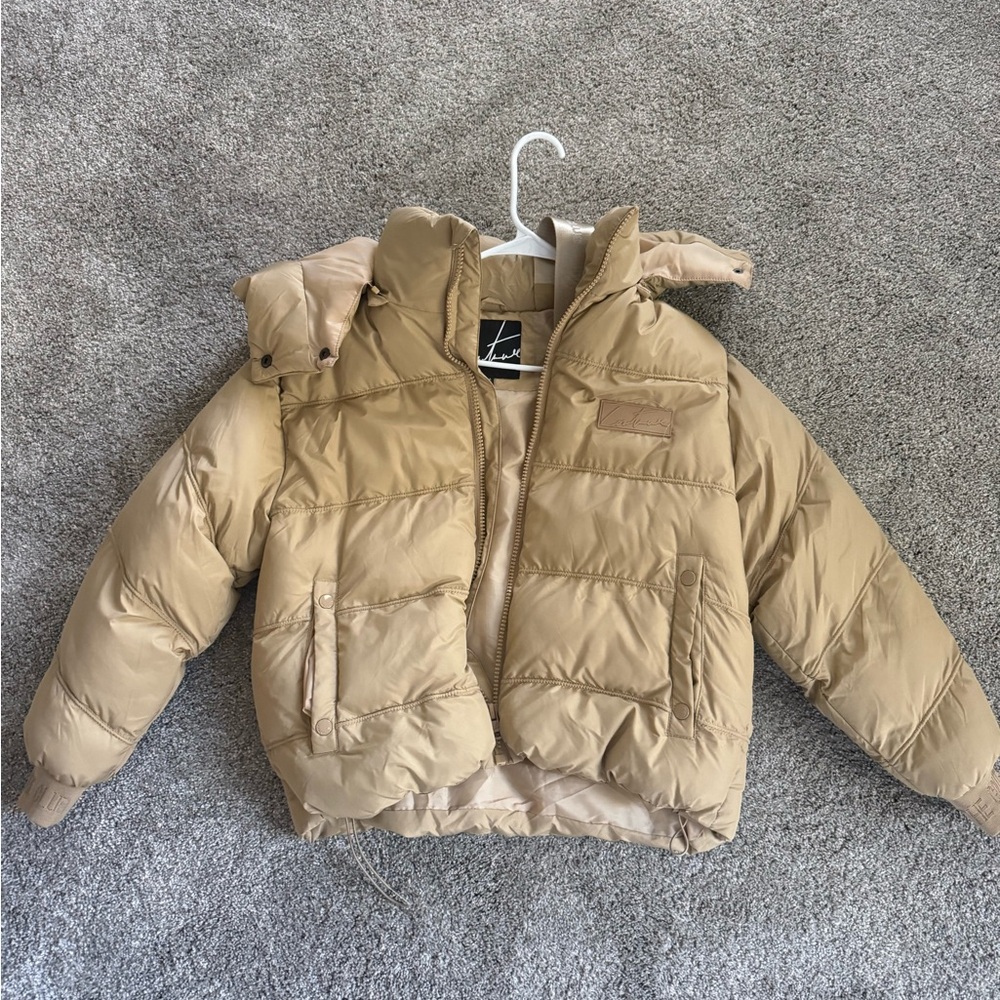 Camel Puffer Coat